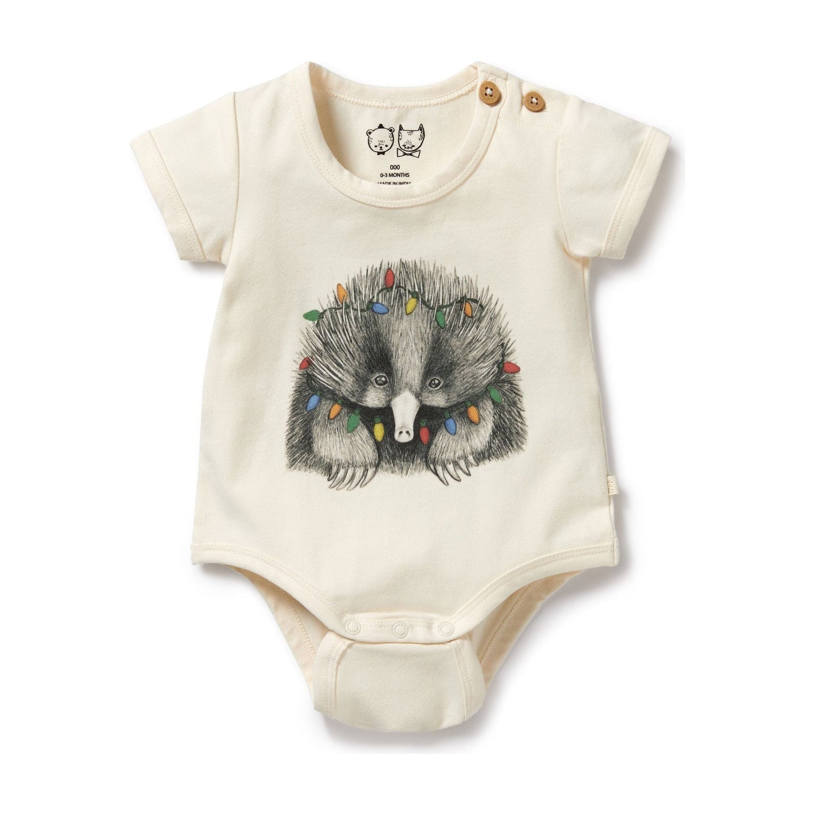 Puggle Organic Christmas Bodysuit