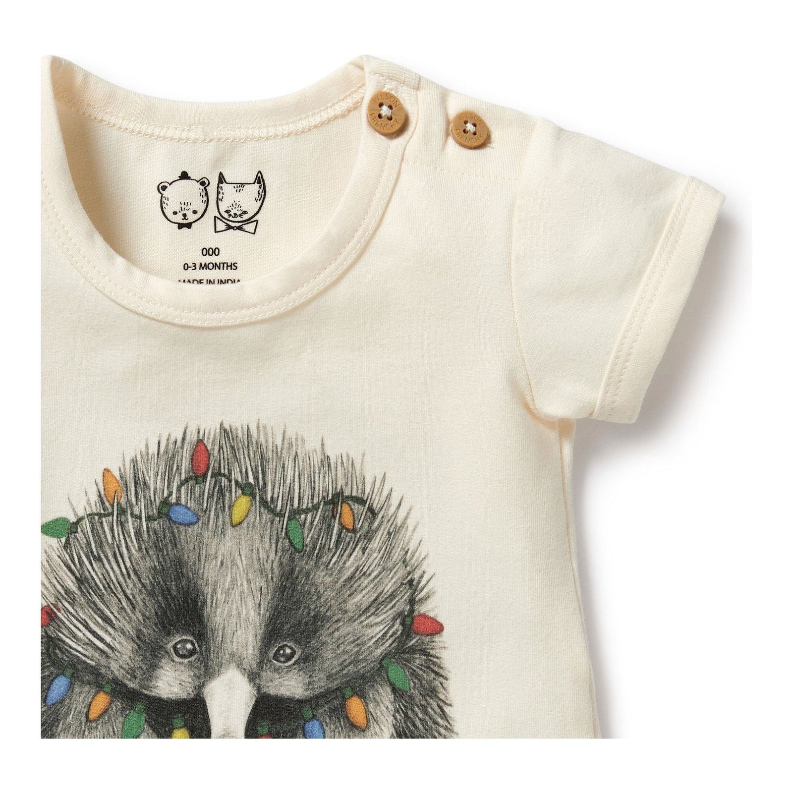 Puggle Organic Christmas Bodysuit