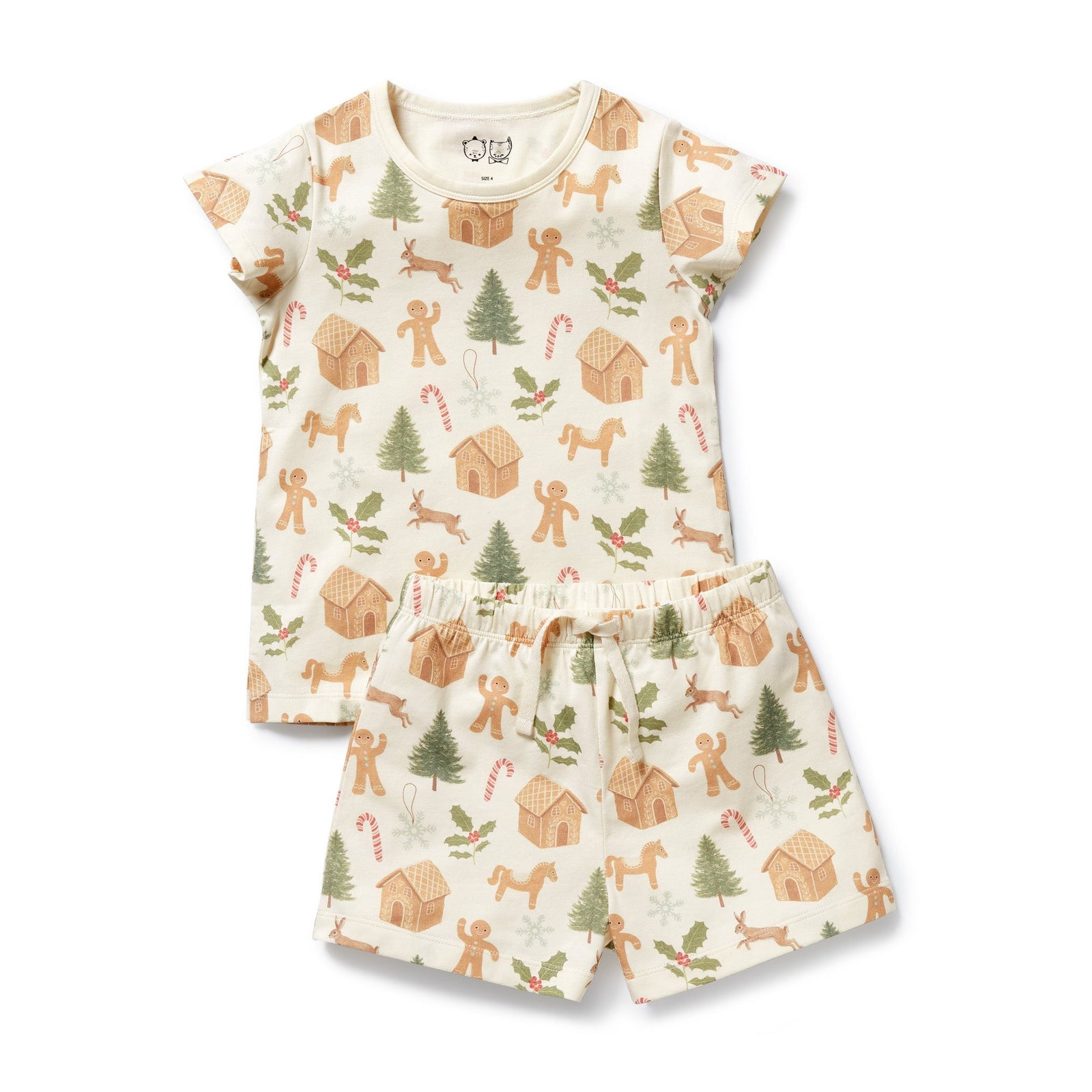 Holly Jolly Magic Organic Short Sleeved Pyjamas