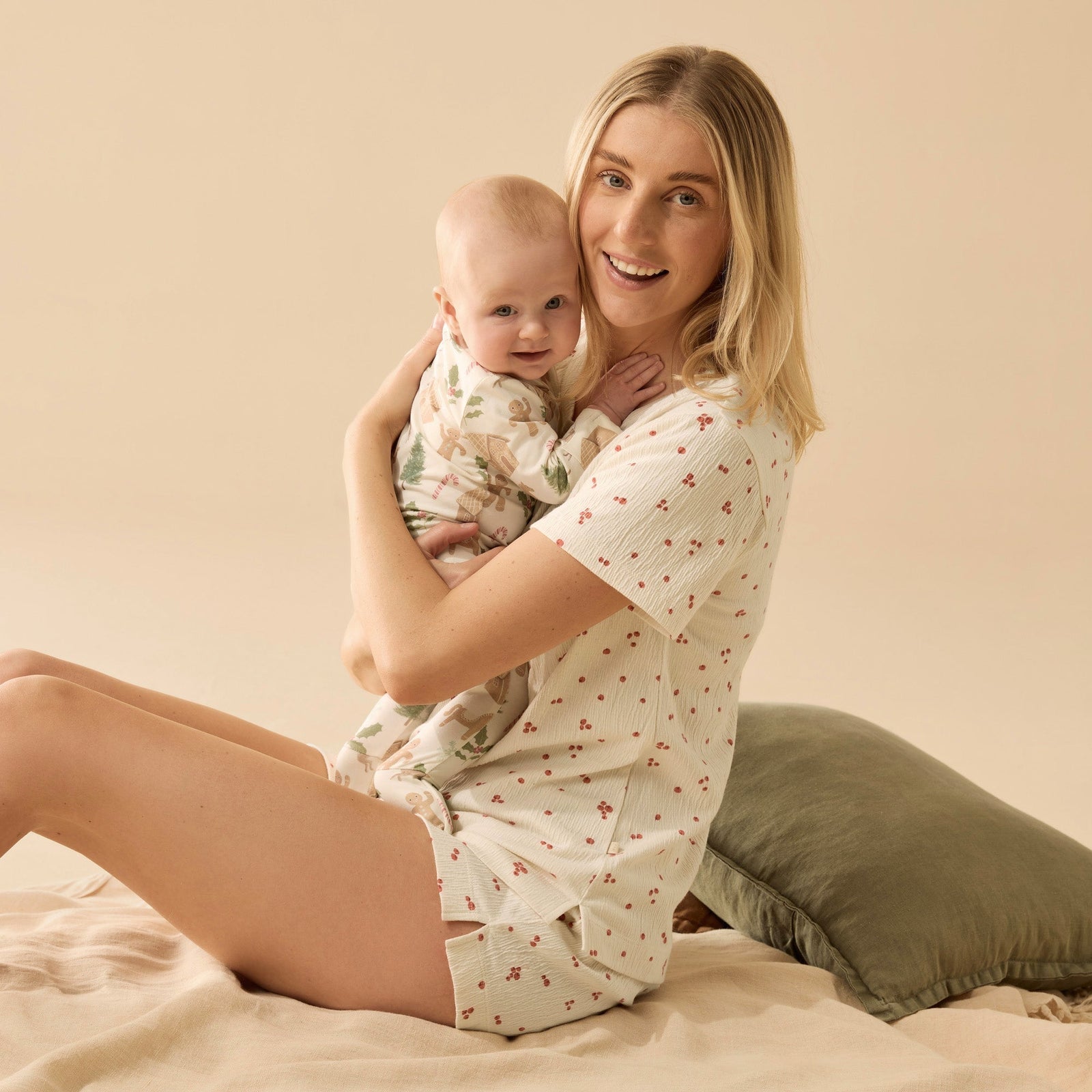 Holly Jolly Magic Organic Zipsuit with Feet