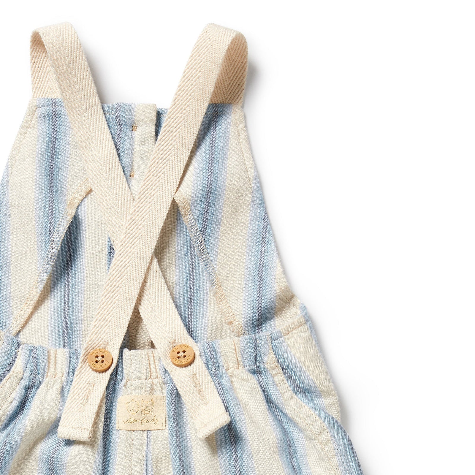 Deep Blue Stripe Organic Overall