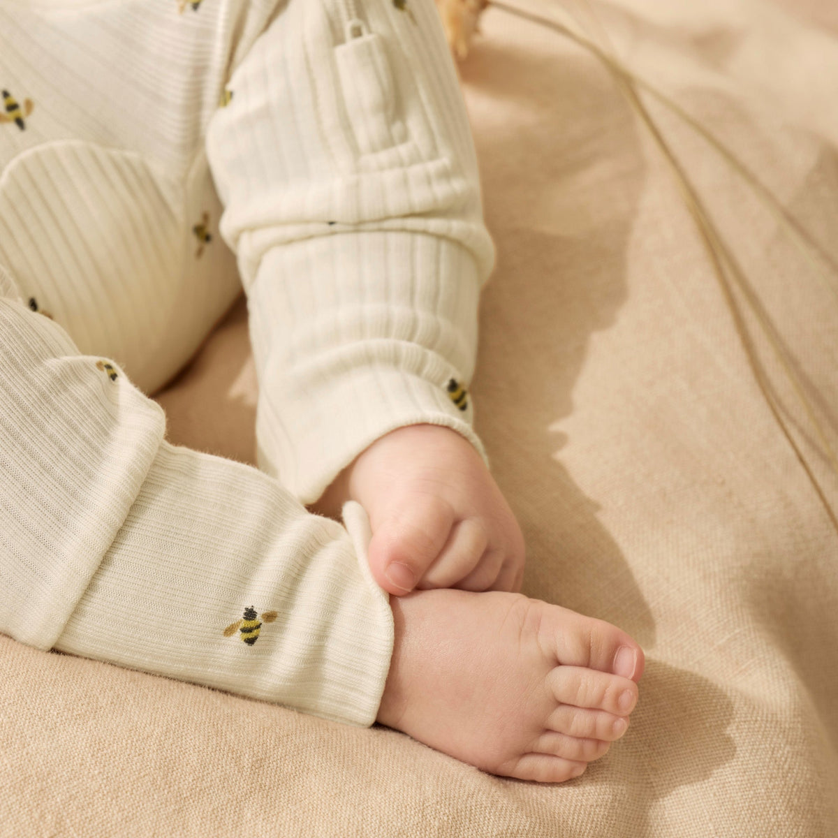Bee Mine Organic Zipsuit with Feet