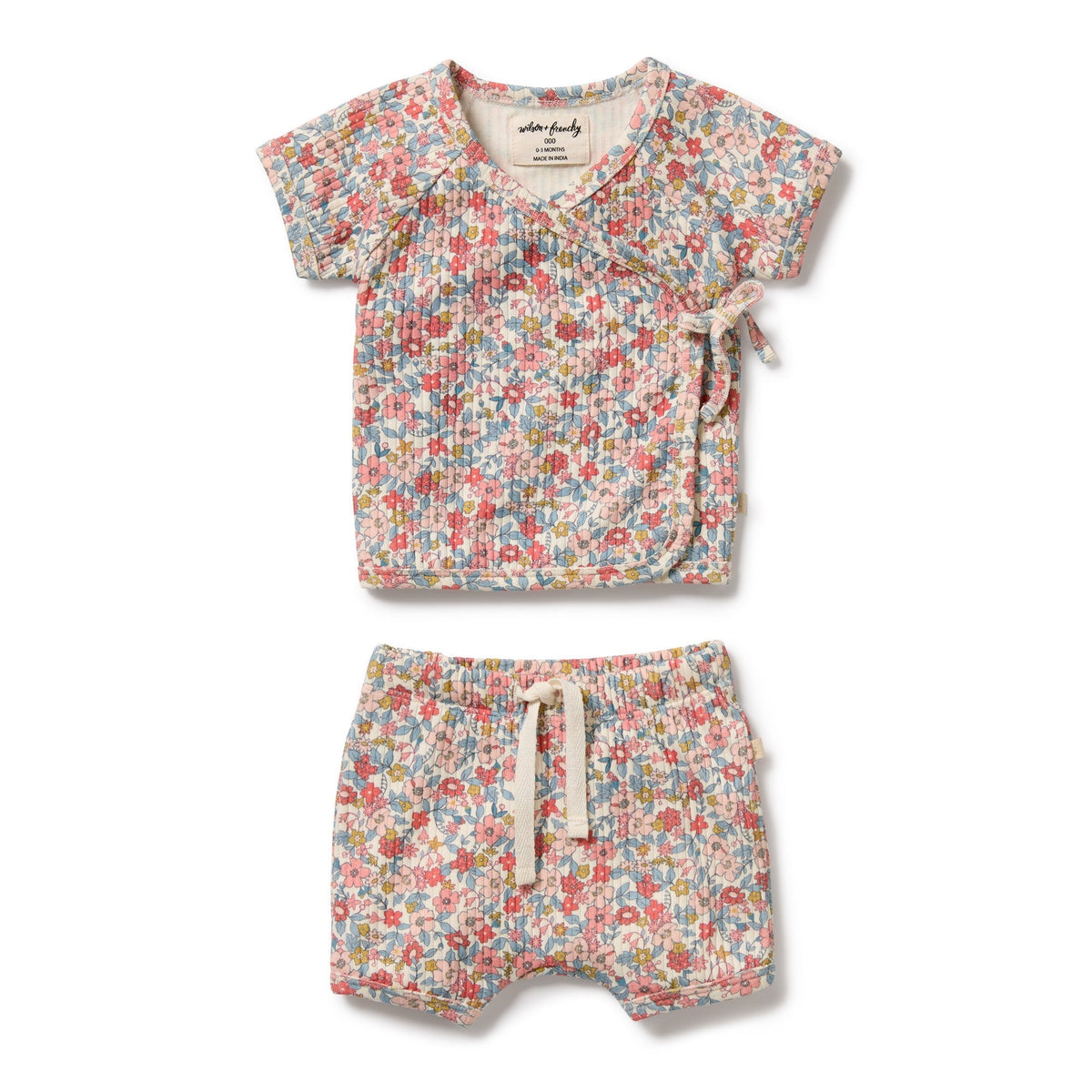 Summer Bloom Organic Kimono Set