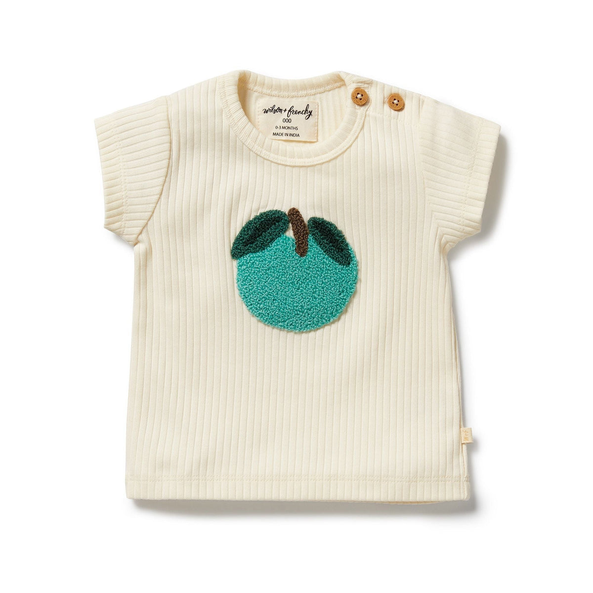 Apple Papple Embroidered Organic Tee