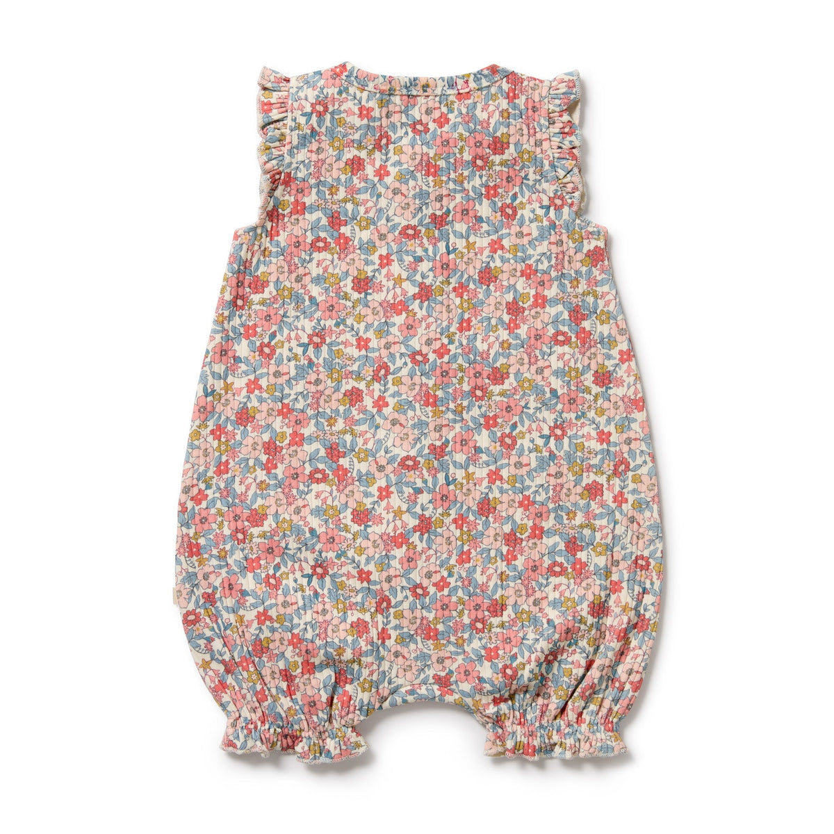 Summer Bloom Organic Ruffle Zipsuit