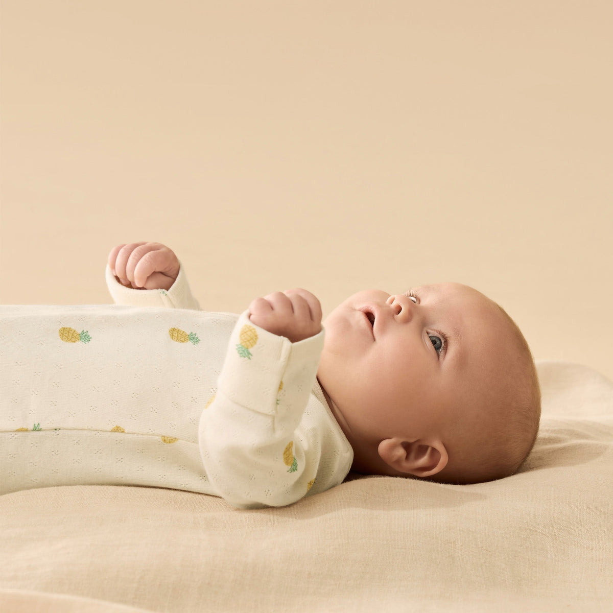 Piney Pals Organic Pointelle Zipsuit with Feet