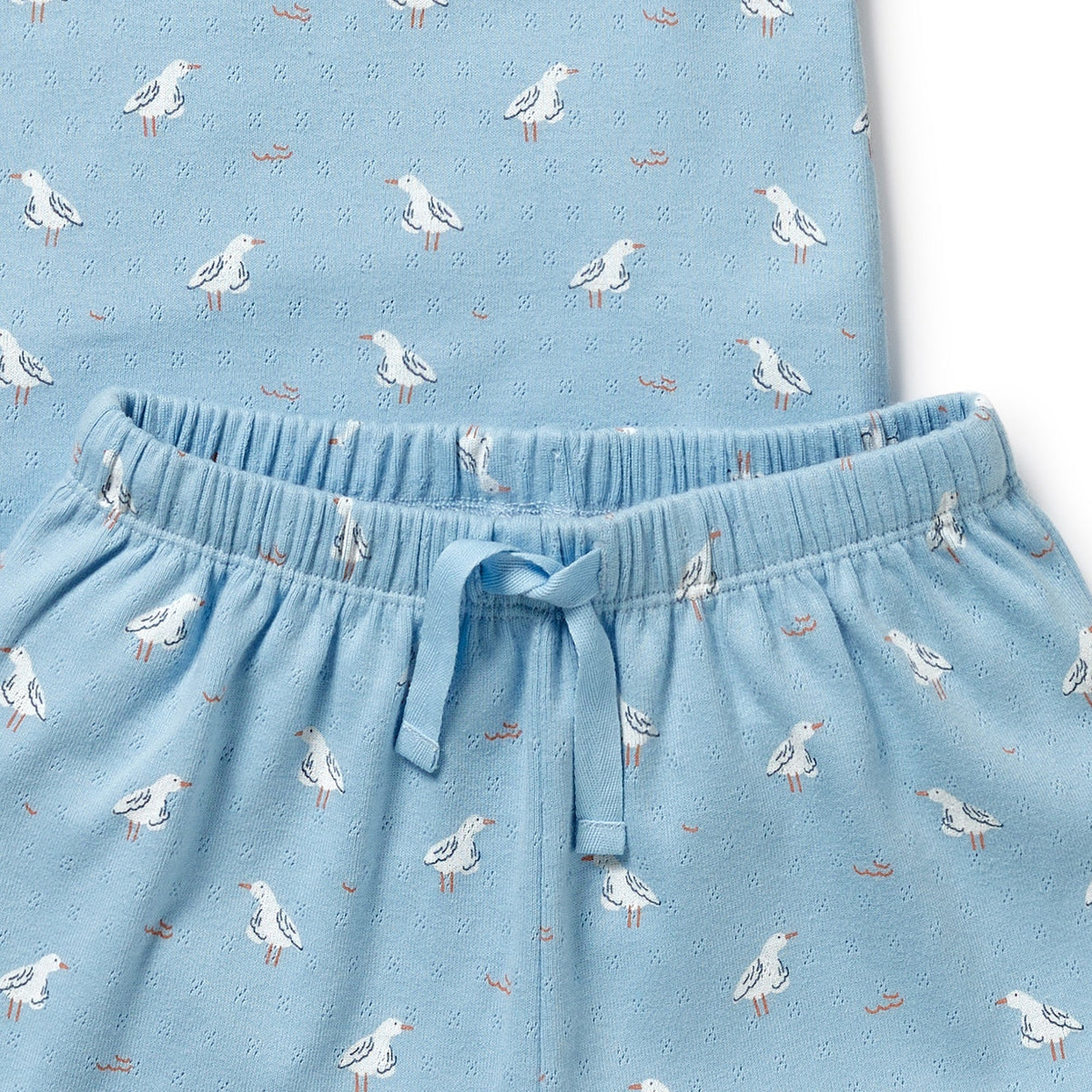Sunny Seagulls Organic Pointelle Pyjamas