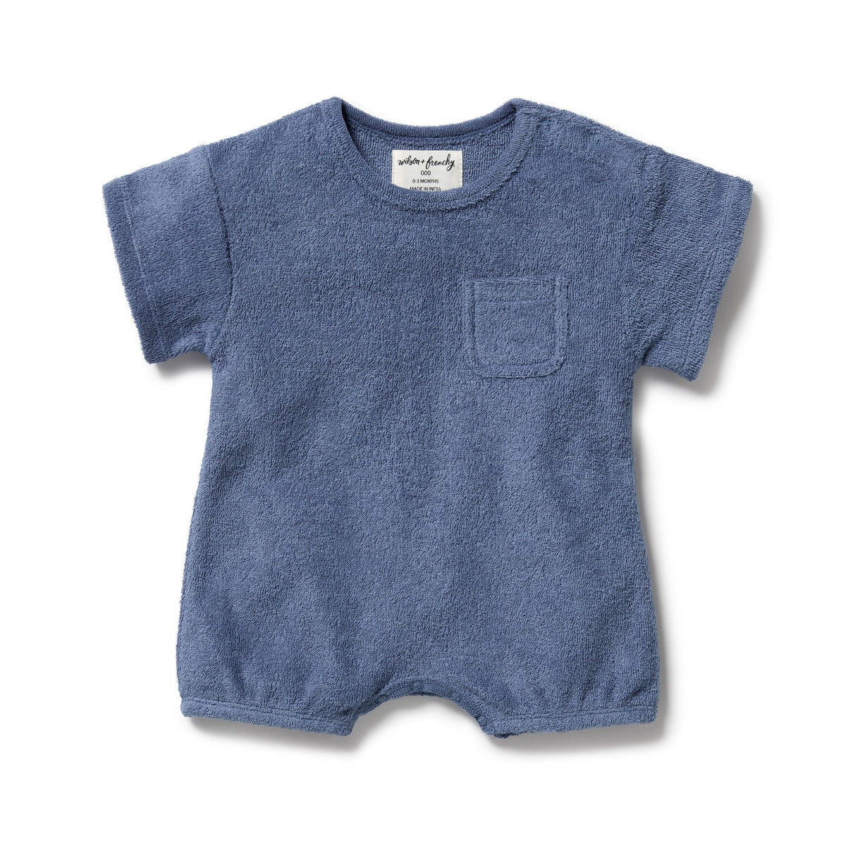 Deep Blue Organic Terry Growsuit
