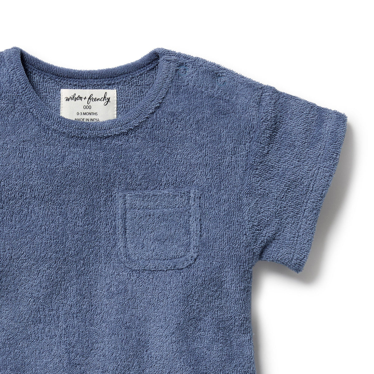 Deep Blue Organic Terry Growsuit
