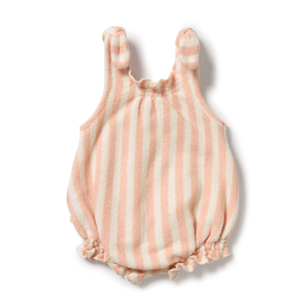 Strawberry Wave Organic Terry Tie Playsuit