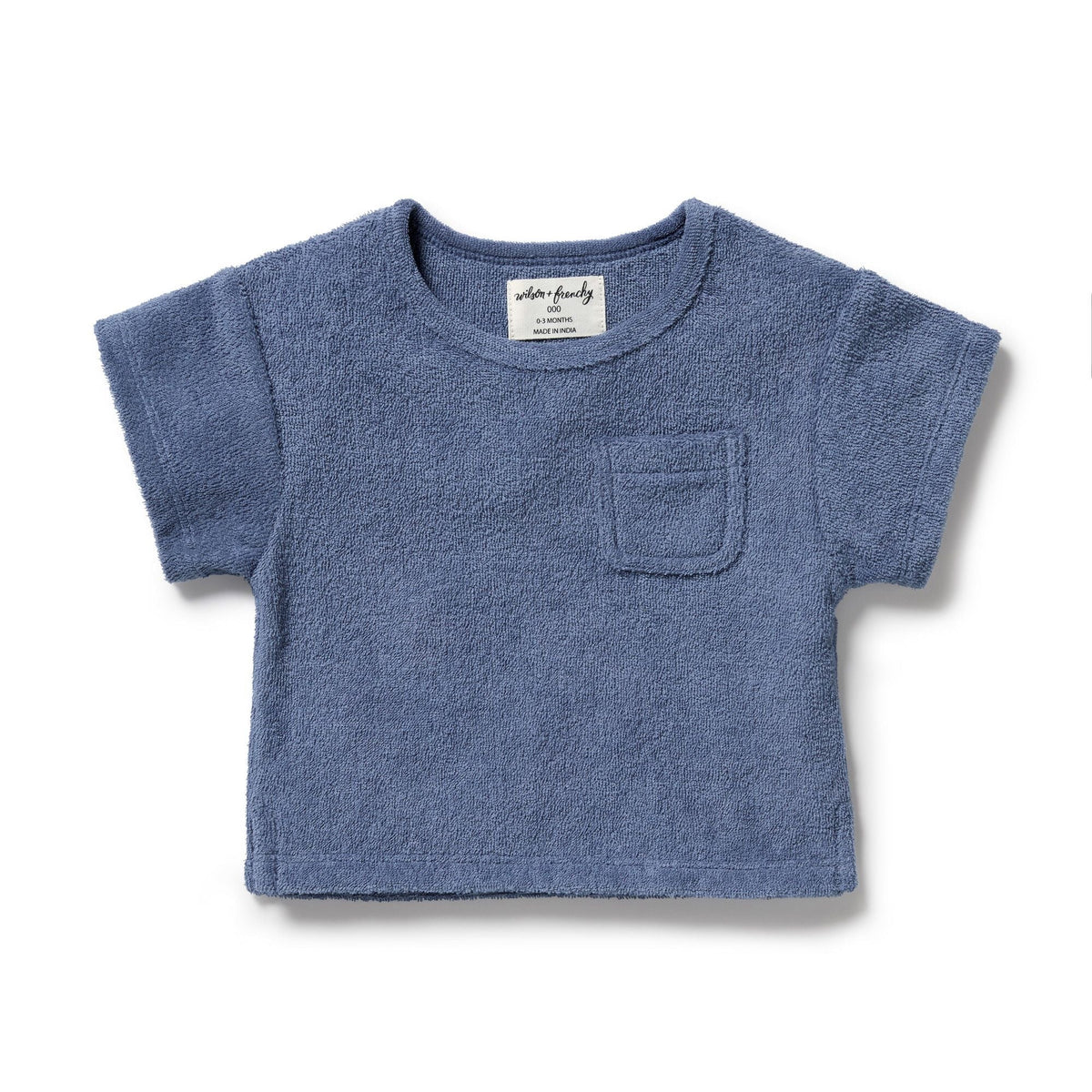 Deep Blue Organic Terry Tee