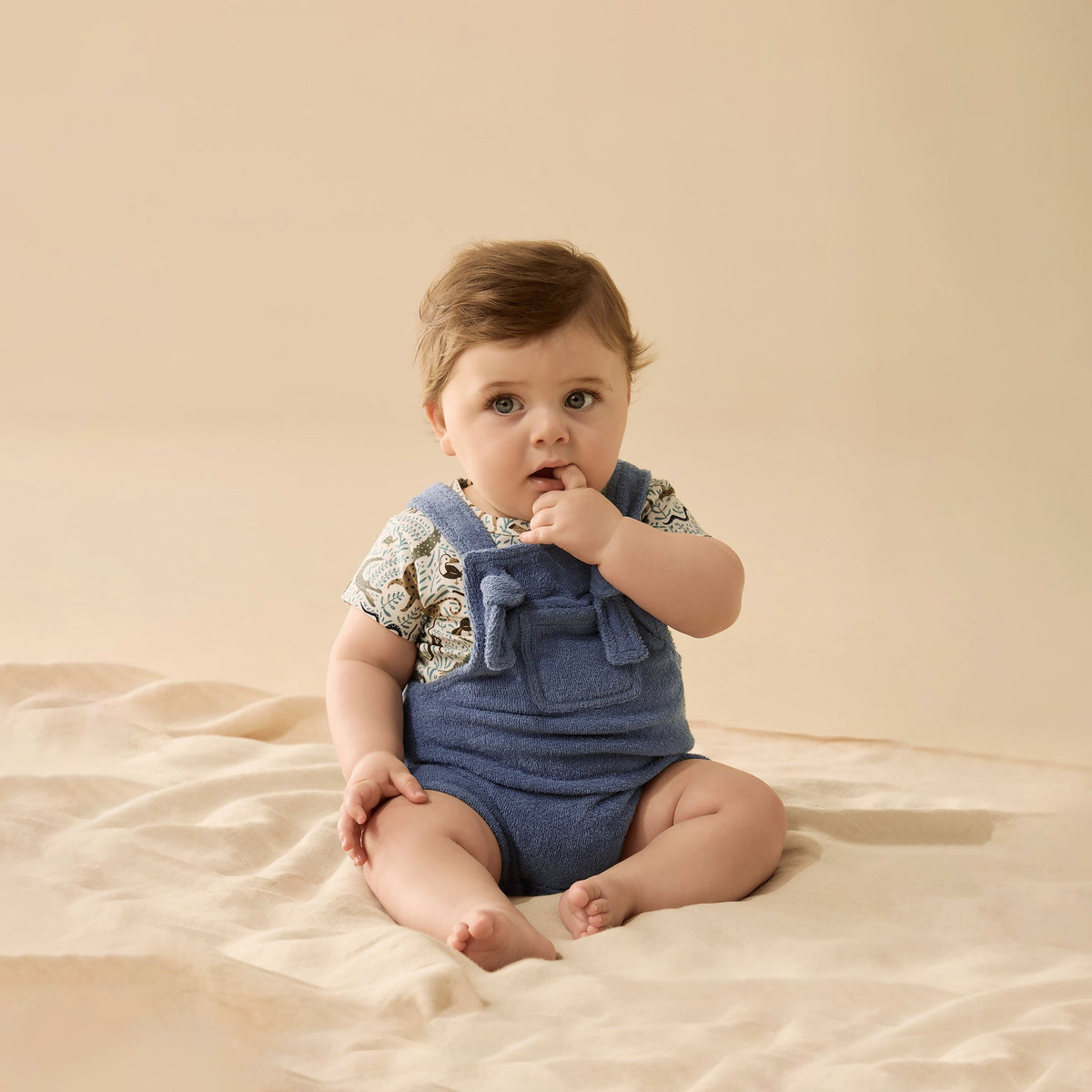 Deep Blue Organic Terry Overall
