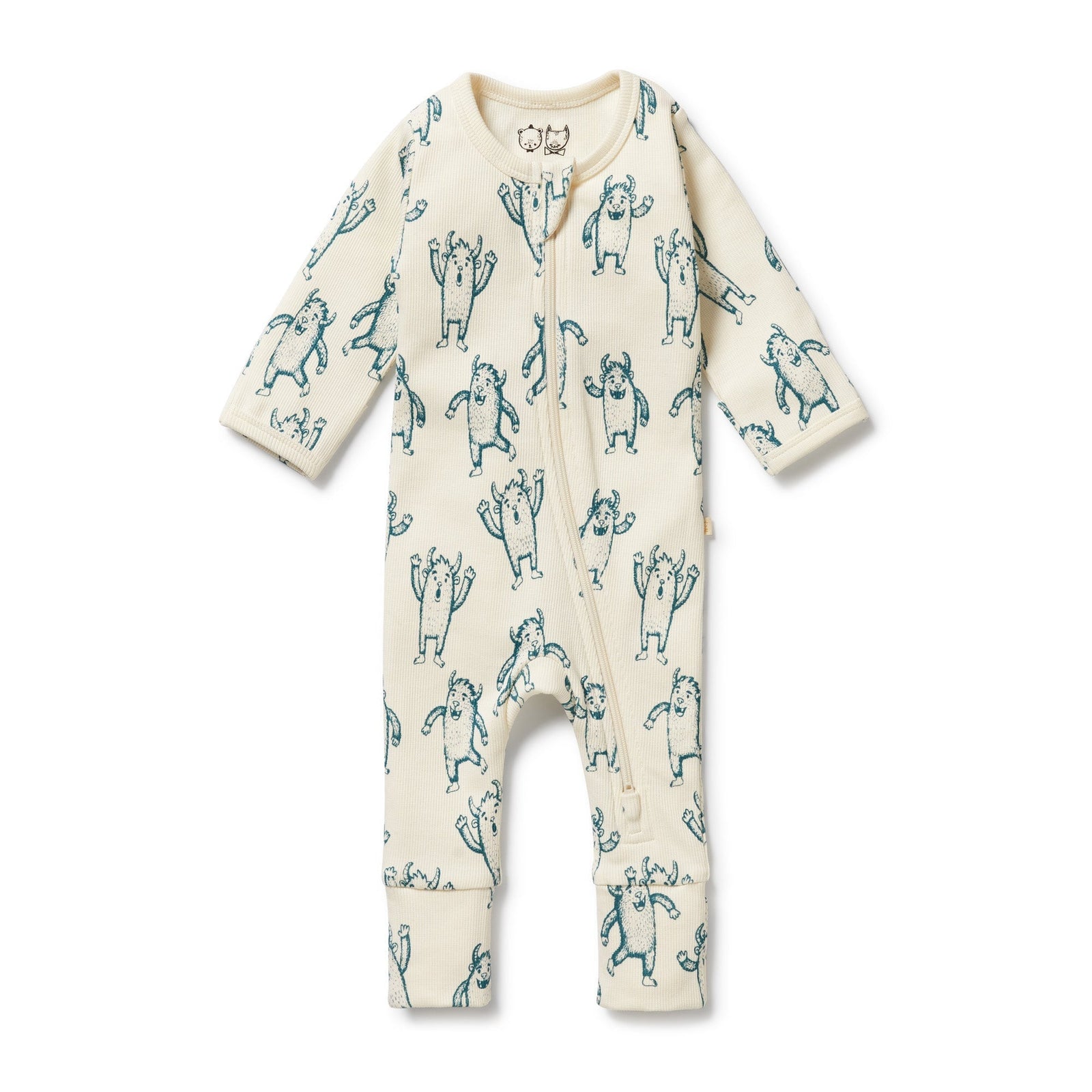Yeti Organic Zipsuit with Feet