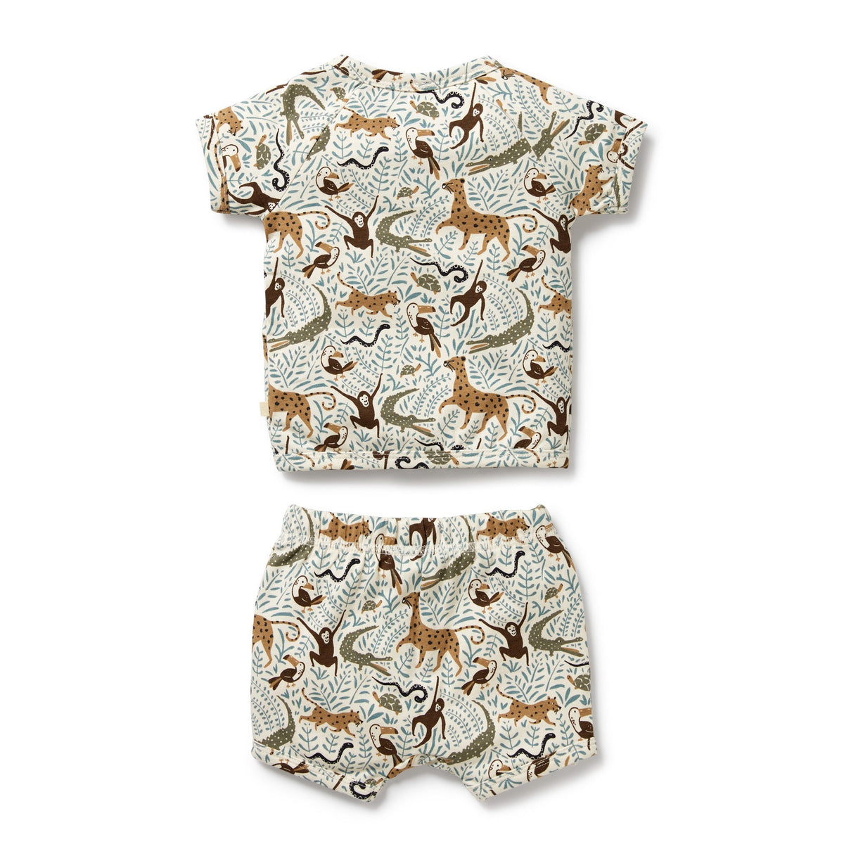 Mini Jungle Organic Kimono Set