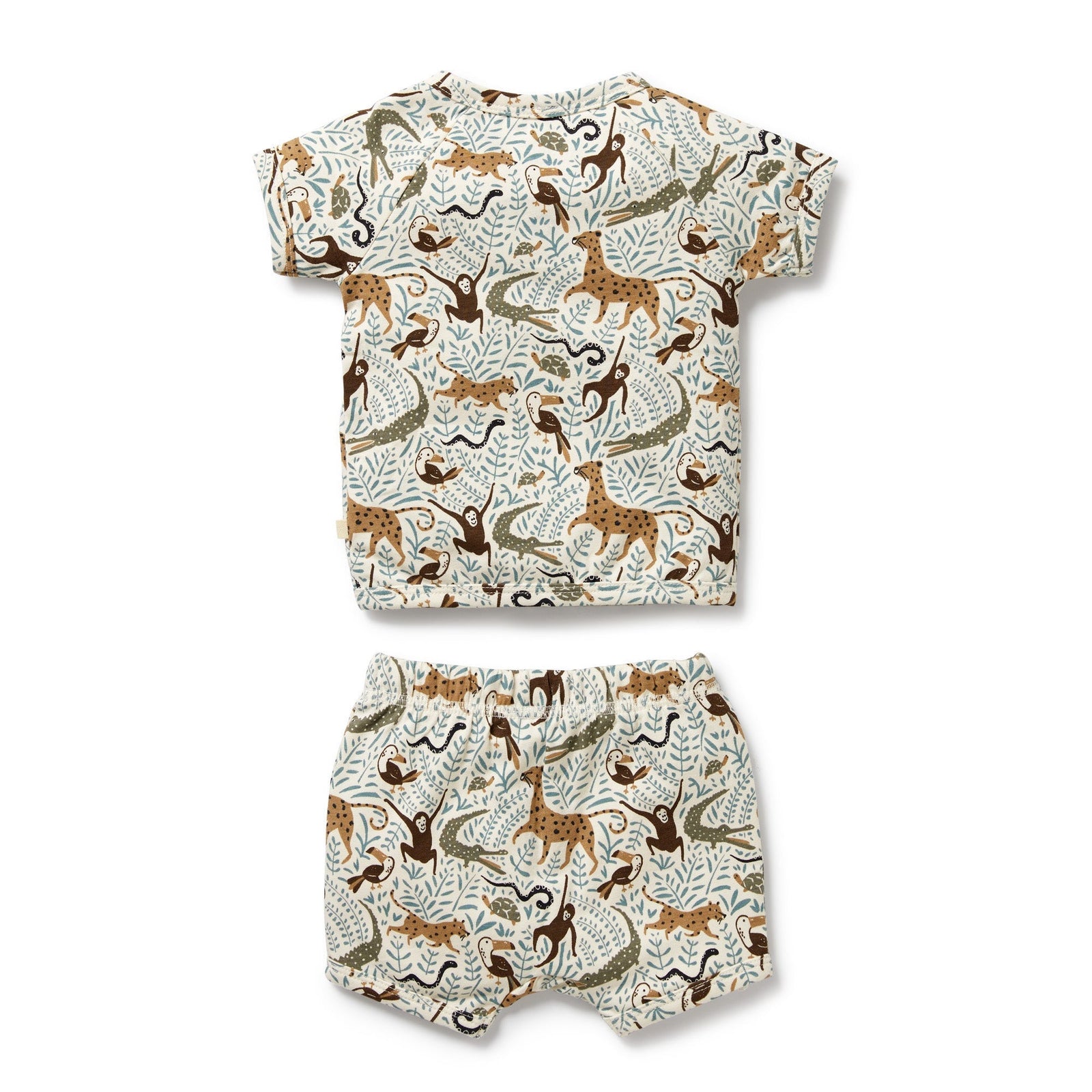 Mini Jungle Organic Kimono Set