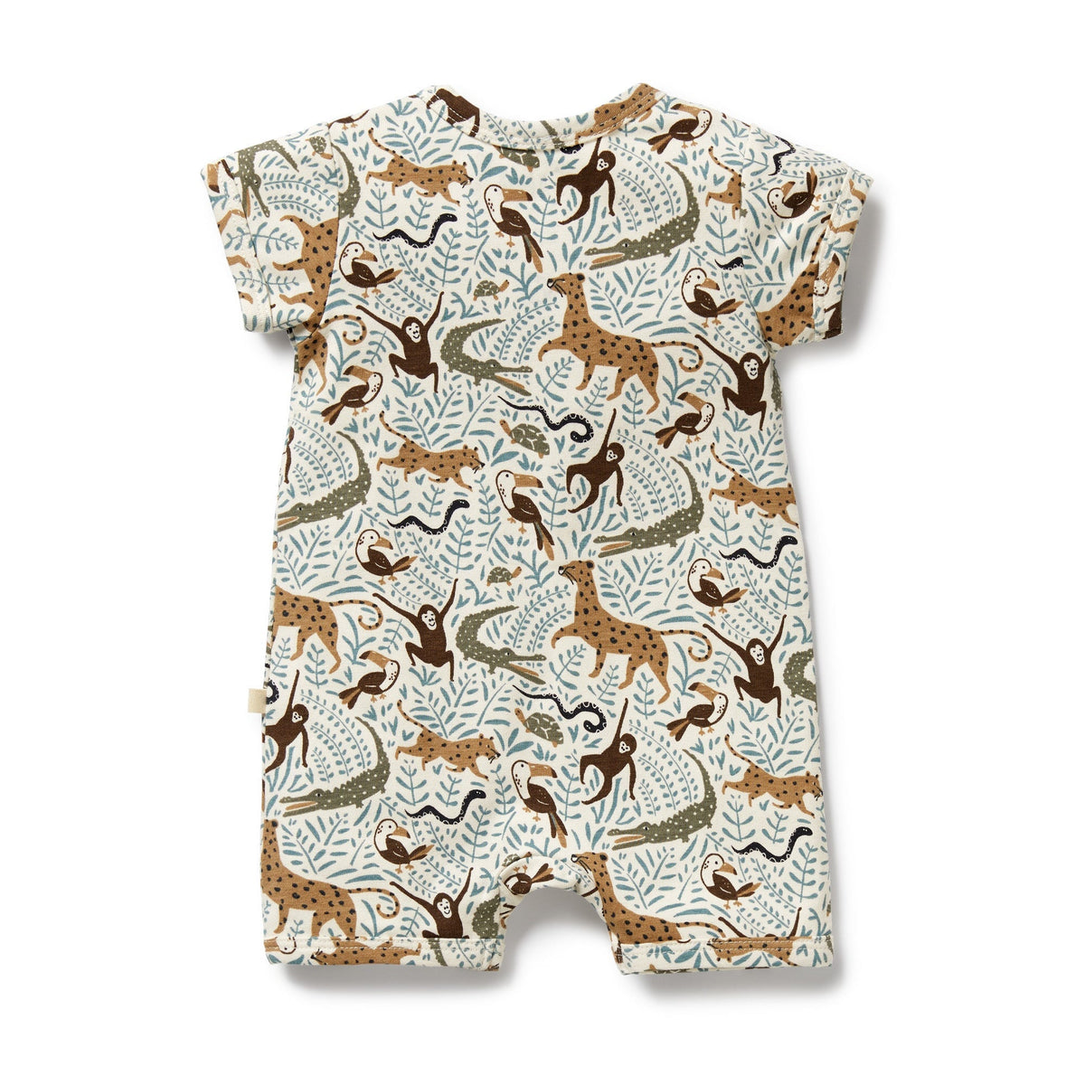 Mini Jungle Organic Boyleg Zipsuit
