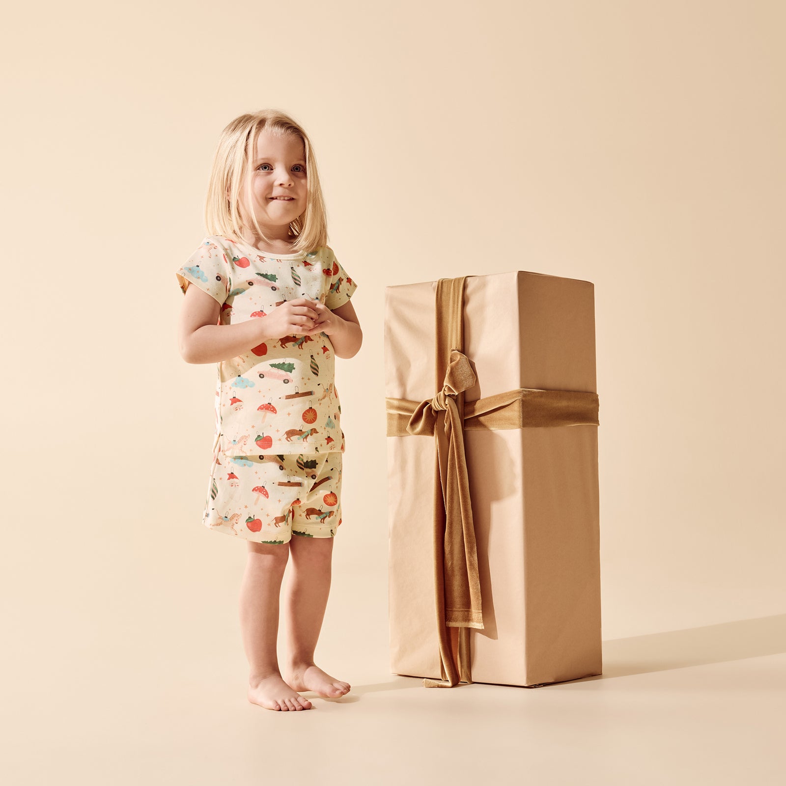 Deck the Halls Organic Rib Short Sleeved Pyjamas