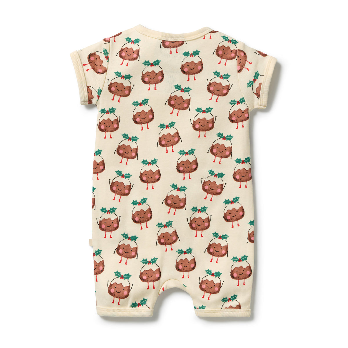 Little Pudin Organic Rib Boyleg Zipsuit