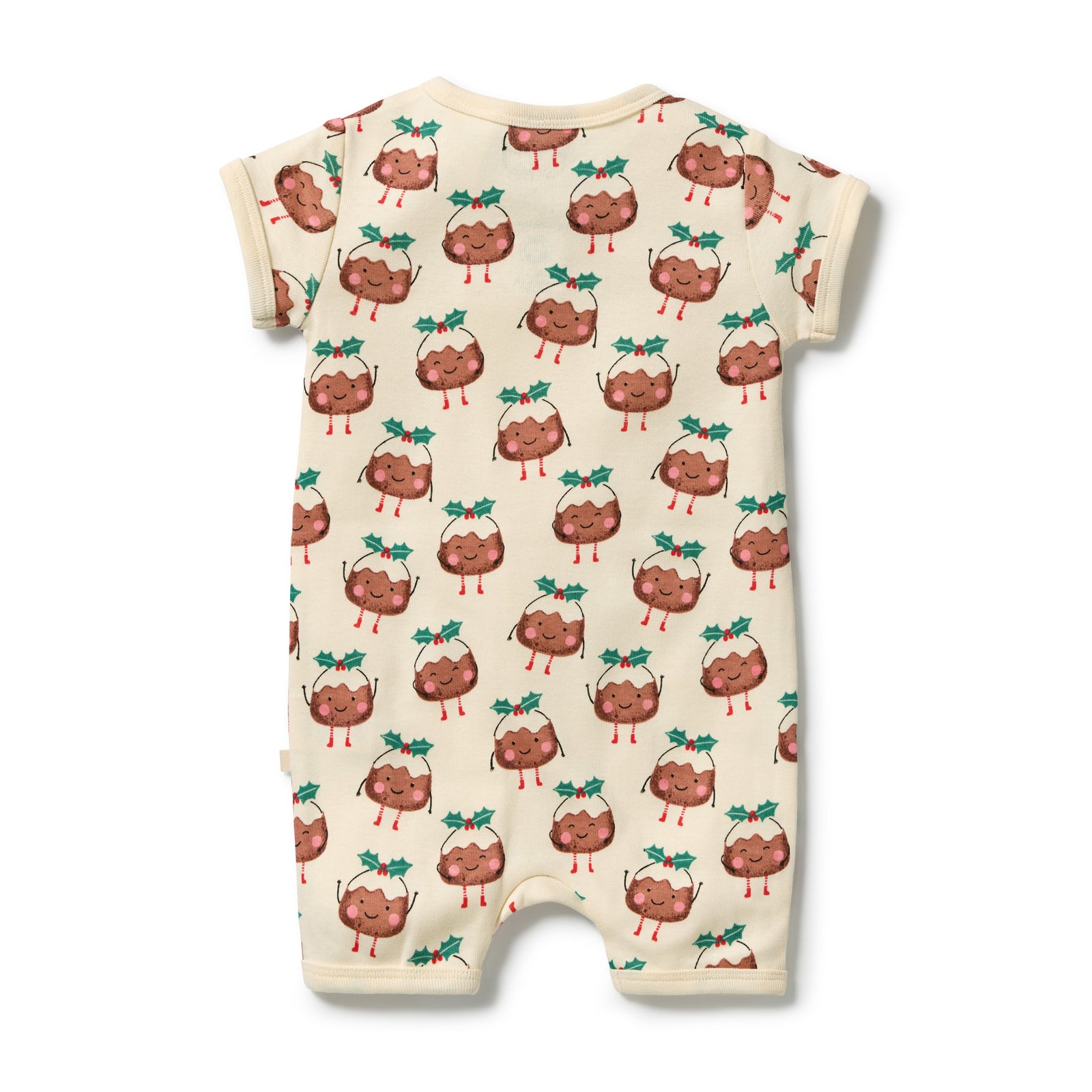 Little Pudin Organic Rib Boyleg Zipsuit