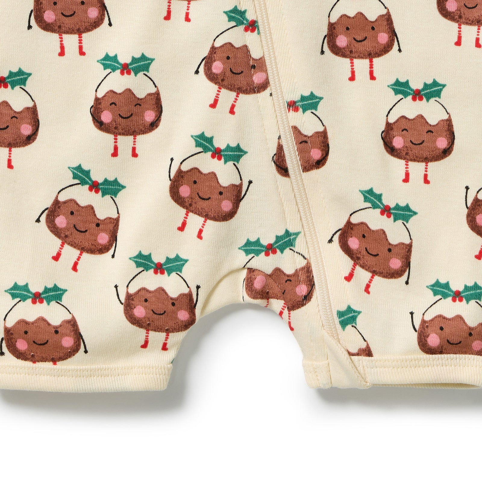 Little Pudin Organic Rib Boyleg Zipsuit