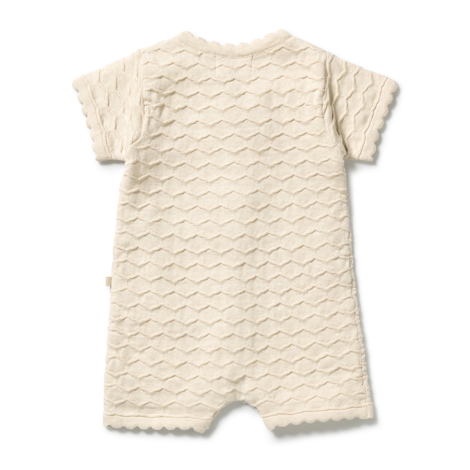 Milk Cloud Organic Knitted Chevron Growsuit