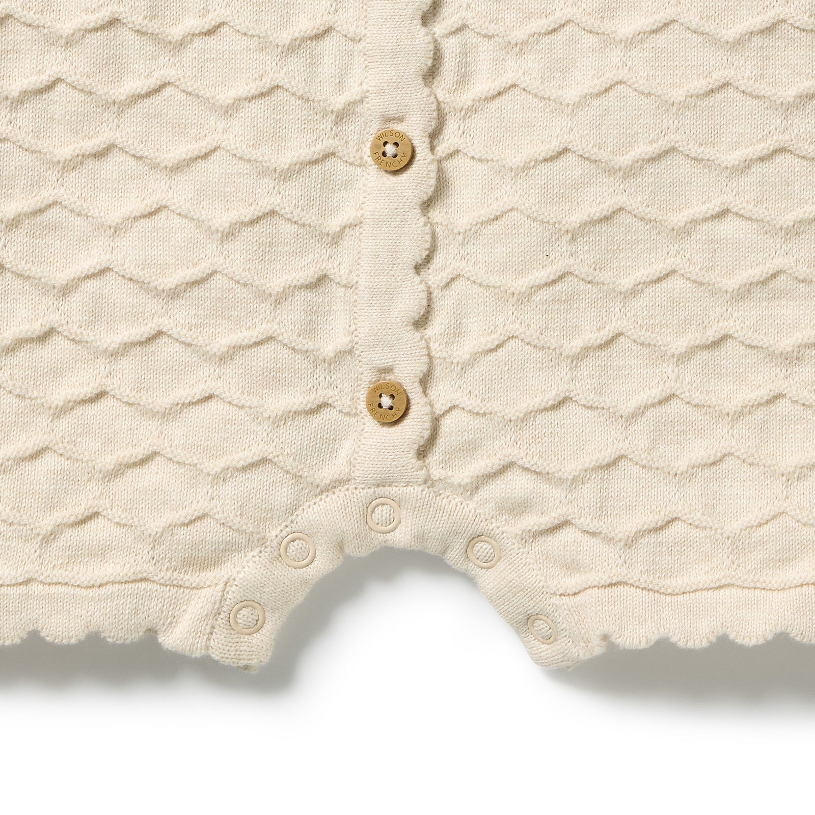 Milk Cloud Organic Knitted Chevron Growsuit