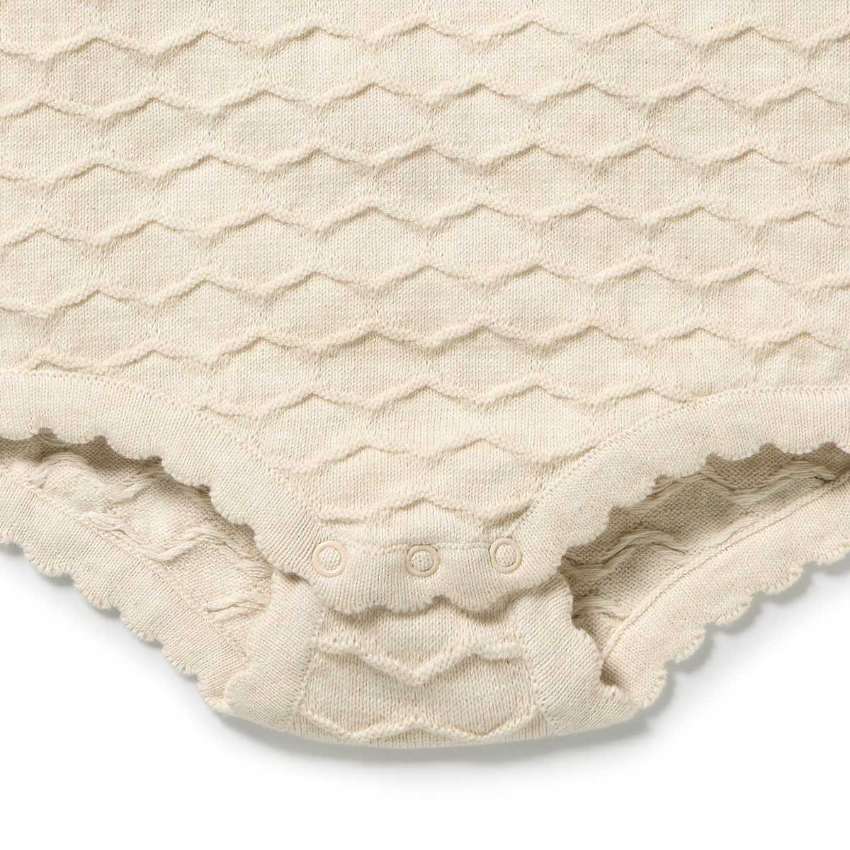 Milk Cloud Organic Knitted Chevron Bodysuit