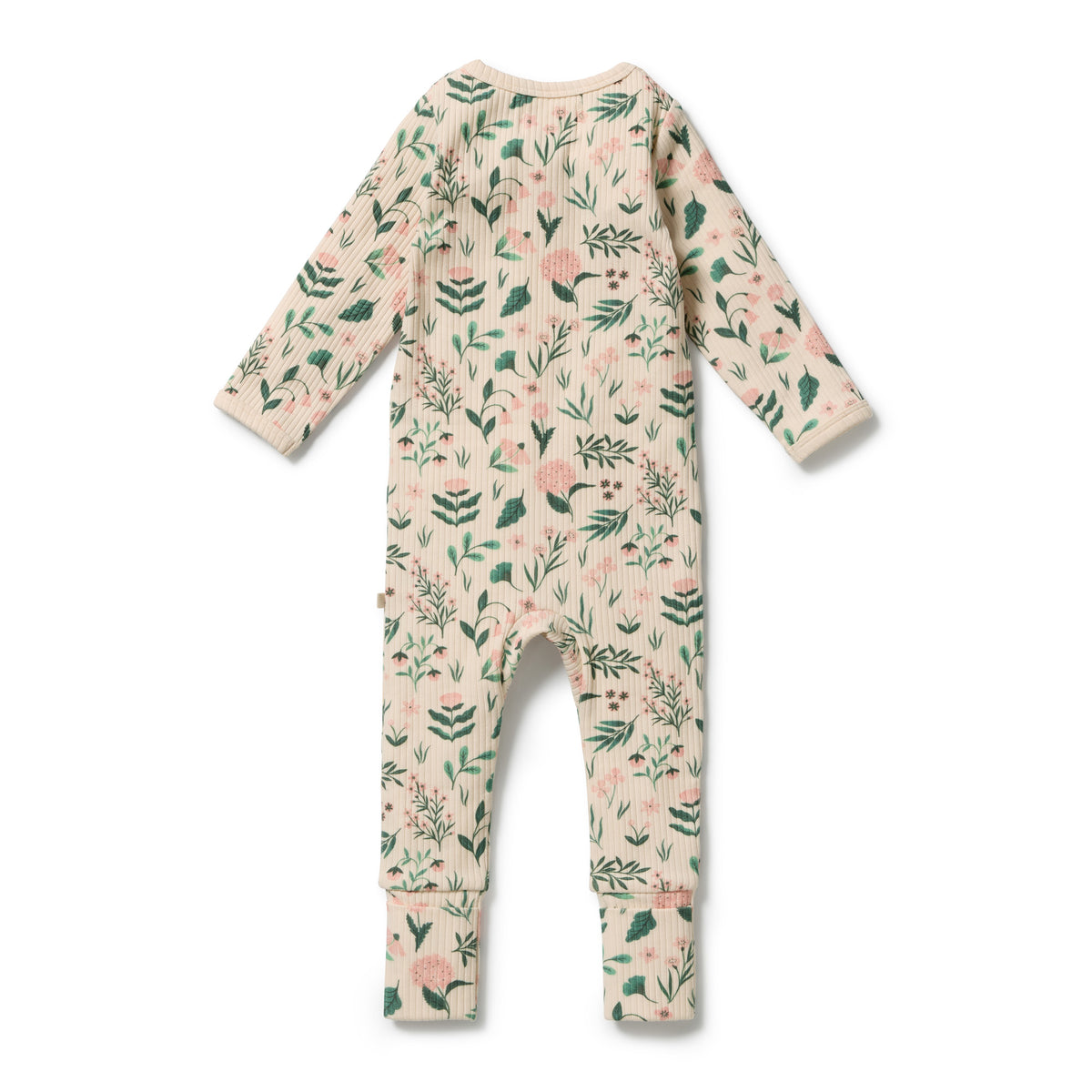Sweet Bloom Organic Zipsuit with Feet