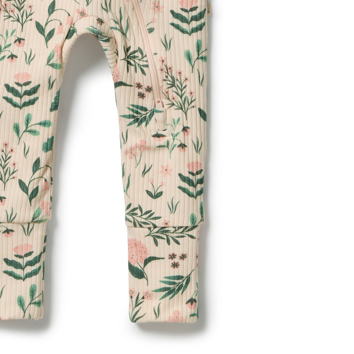 Sweet Bloom Organic Zipsuit with Feet