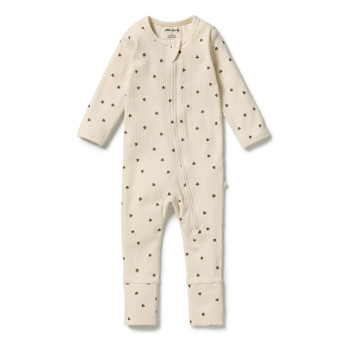 My Lucky Charm Organic Zipsuit with Feet