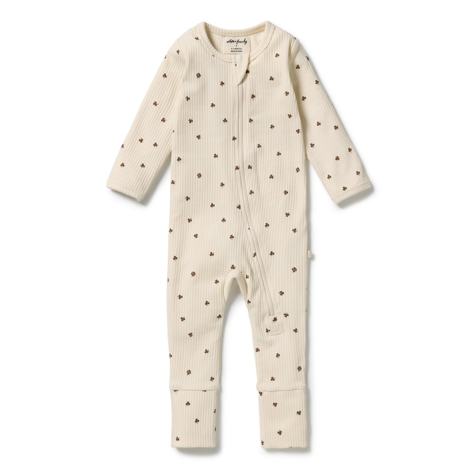 My Lucky Charm Organic Zipsuit with Feet