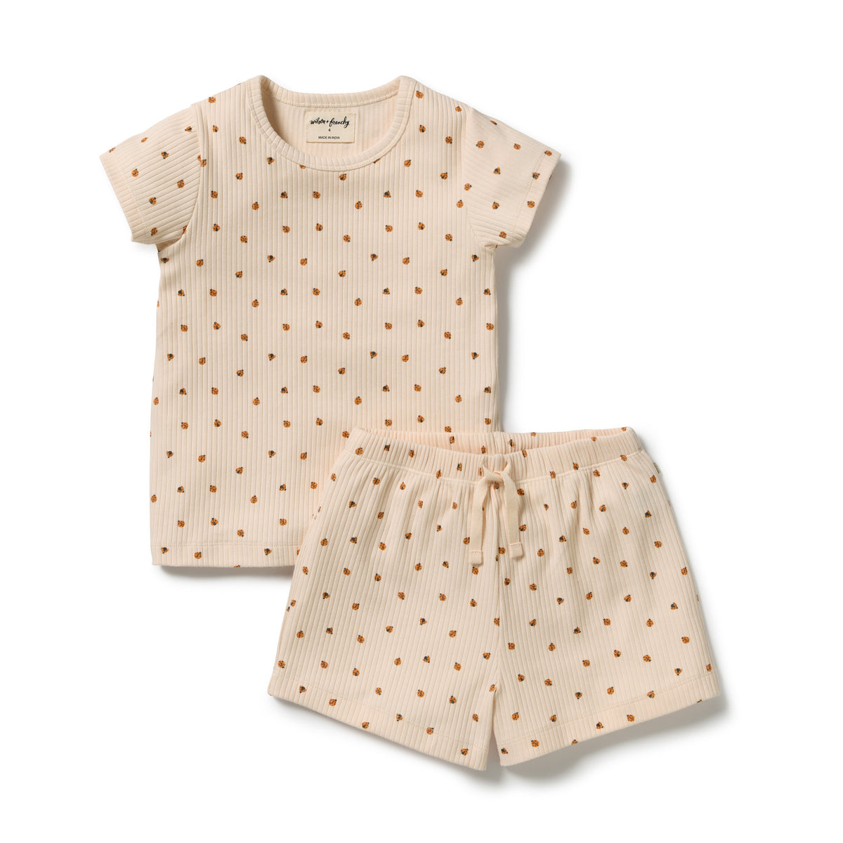 Little Lady Bugs Organic Short Sleeved Pyjamas