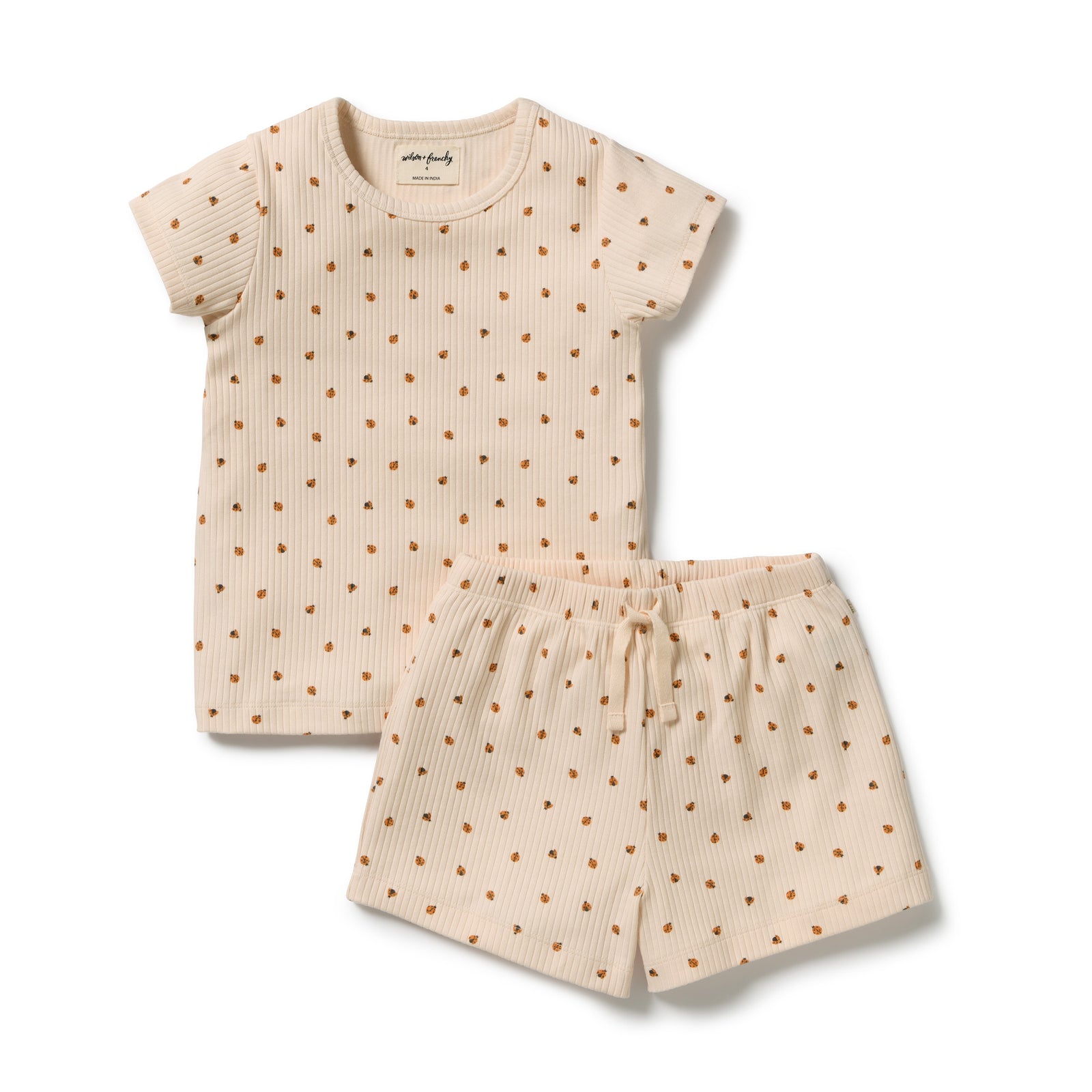 Little Lady Bugs Organic Short Sleeved Pyjamas
