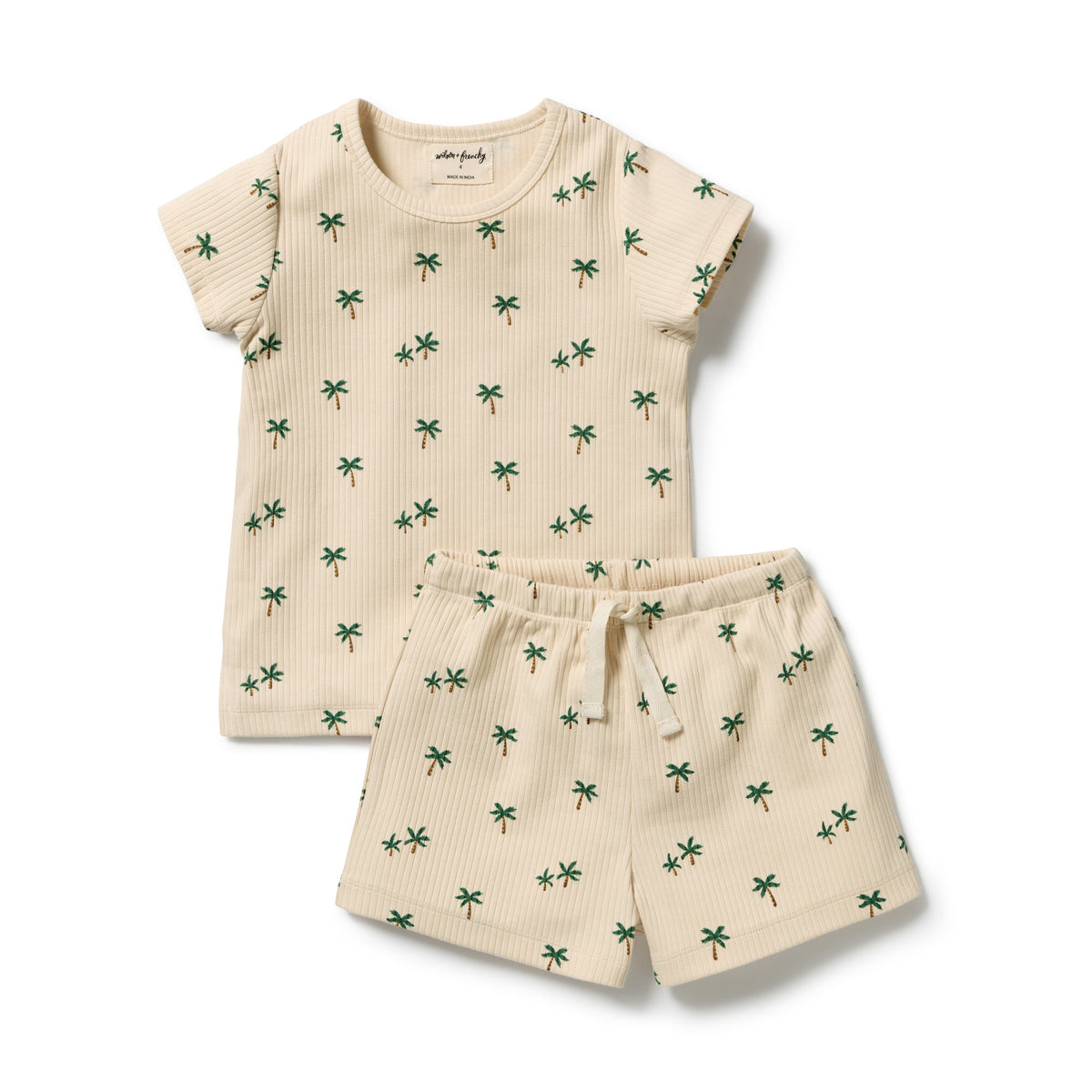 Tiny Palm Organic Short Sleeved Pyjamas