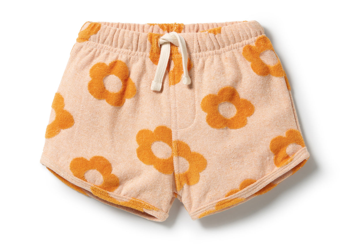 Daisy Glow Organic Terry Tie Short
