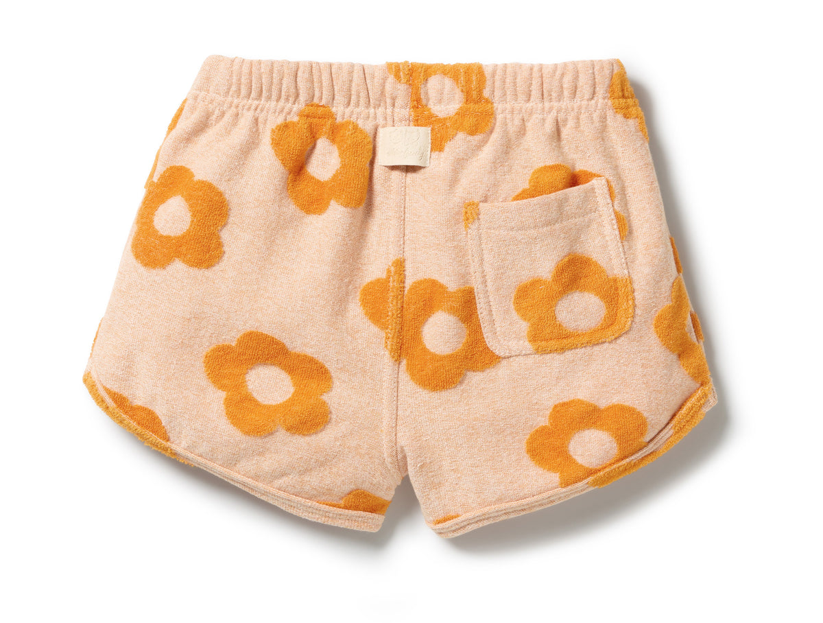 Daisy Glow Organic Terry Tie Short
