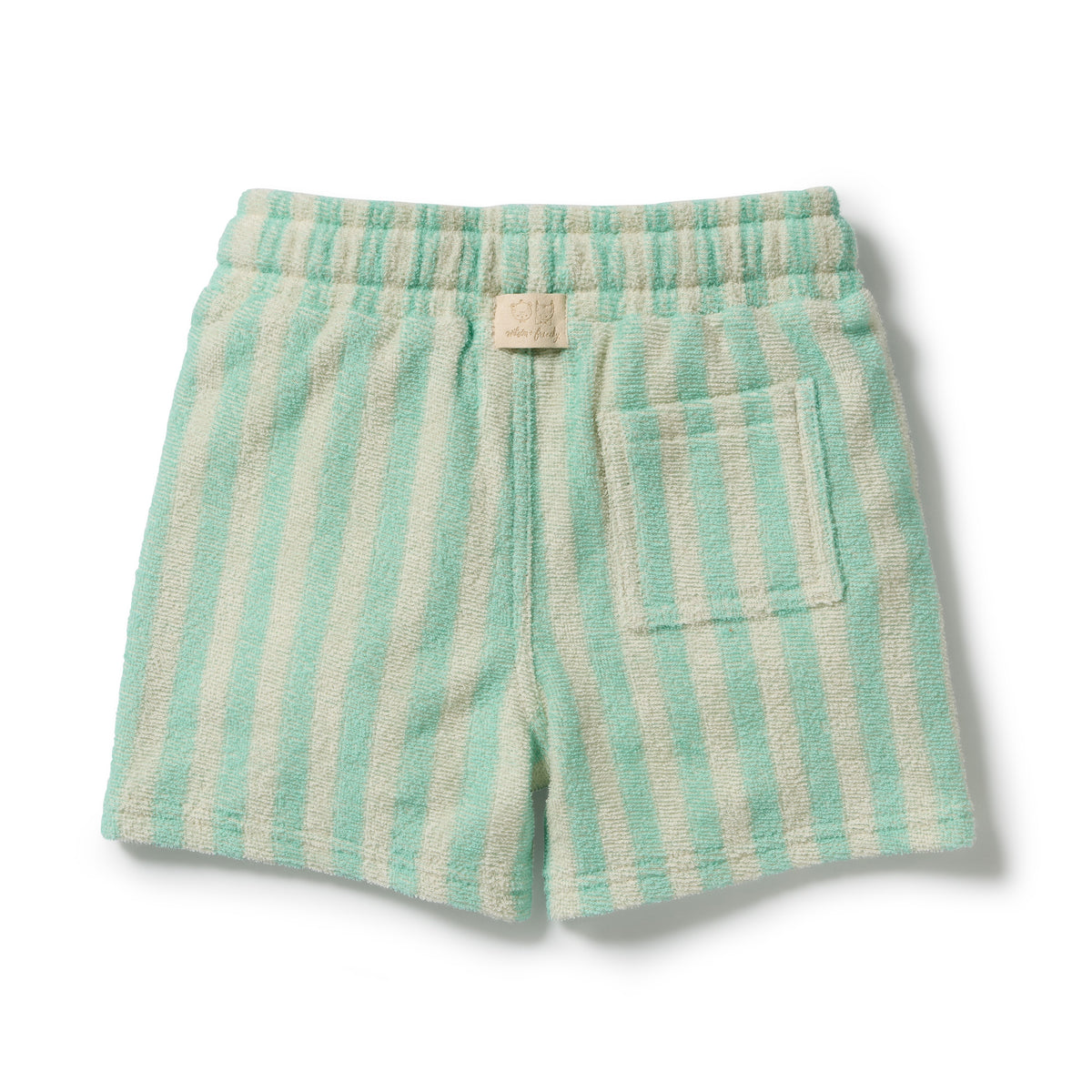 Seafoam Stripe Organic Terry Short