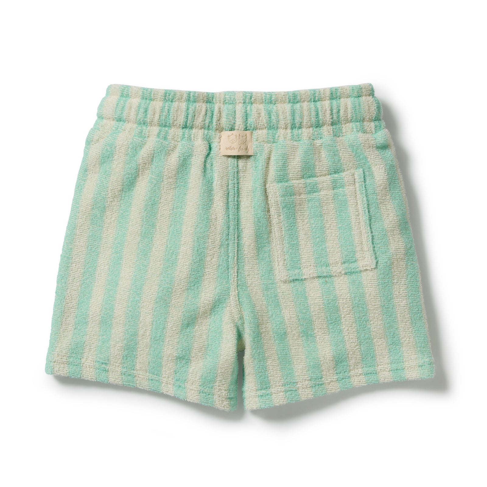 Seafoam Stripe Organic Terry Short