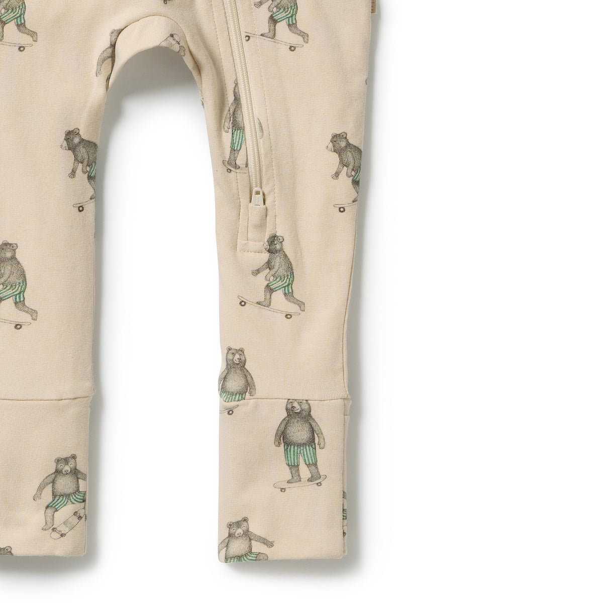 Skater Club Organic Zipsuit with Feet