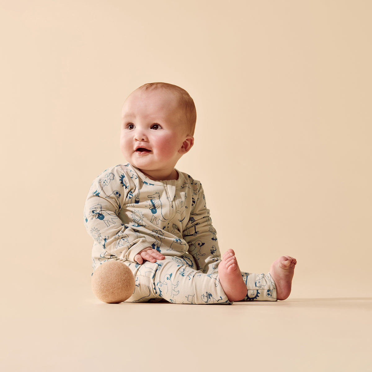 Tout est Magique Organic Zipsuit with Feet