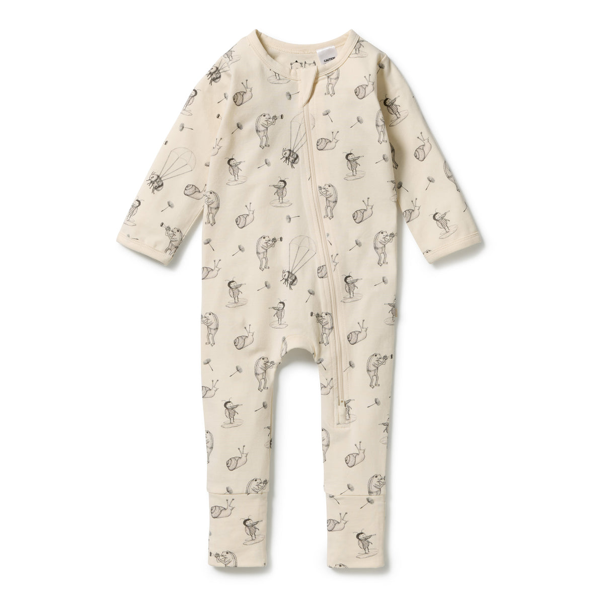 Whispering Willows Organic Zipsuit with Feet