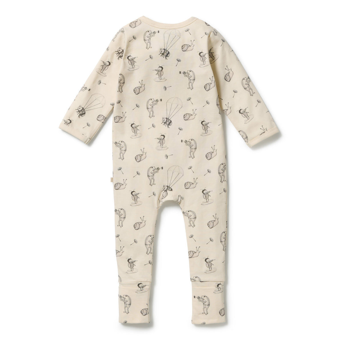 Whispering Willows Organic Zipsuit with Feet