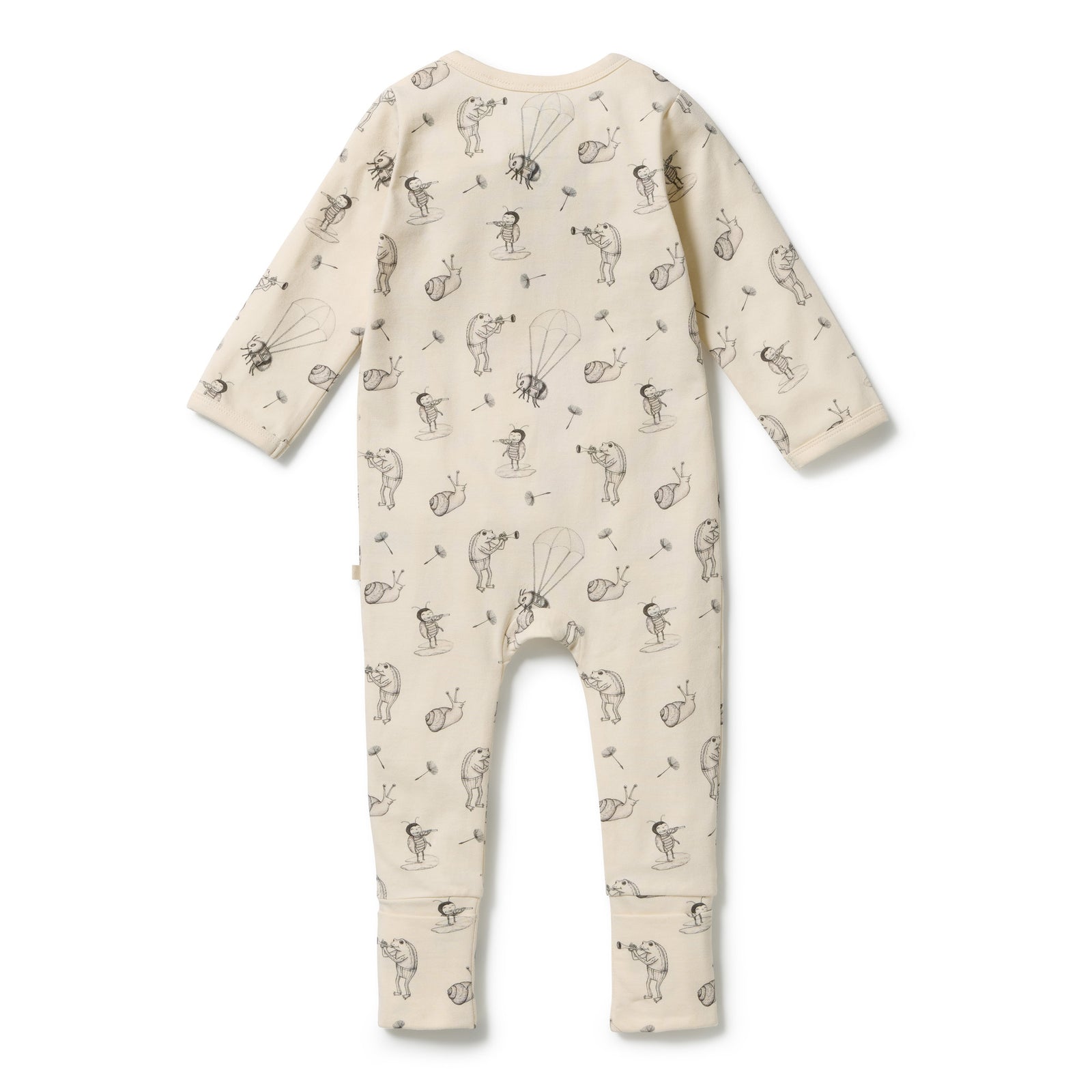 Whispering Willows Organic Zipsuit with Feet
