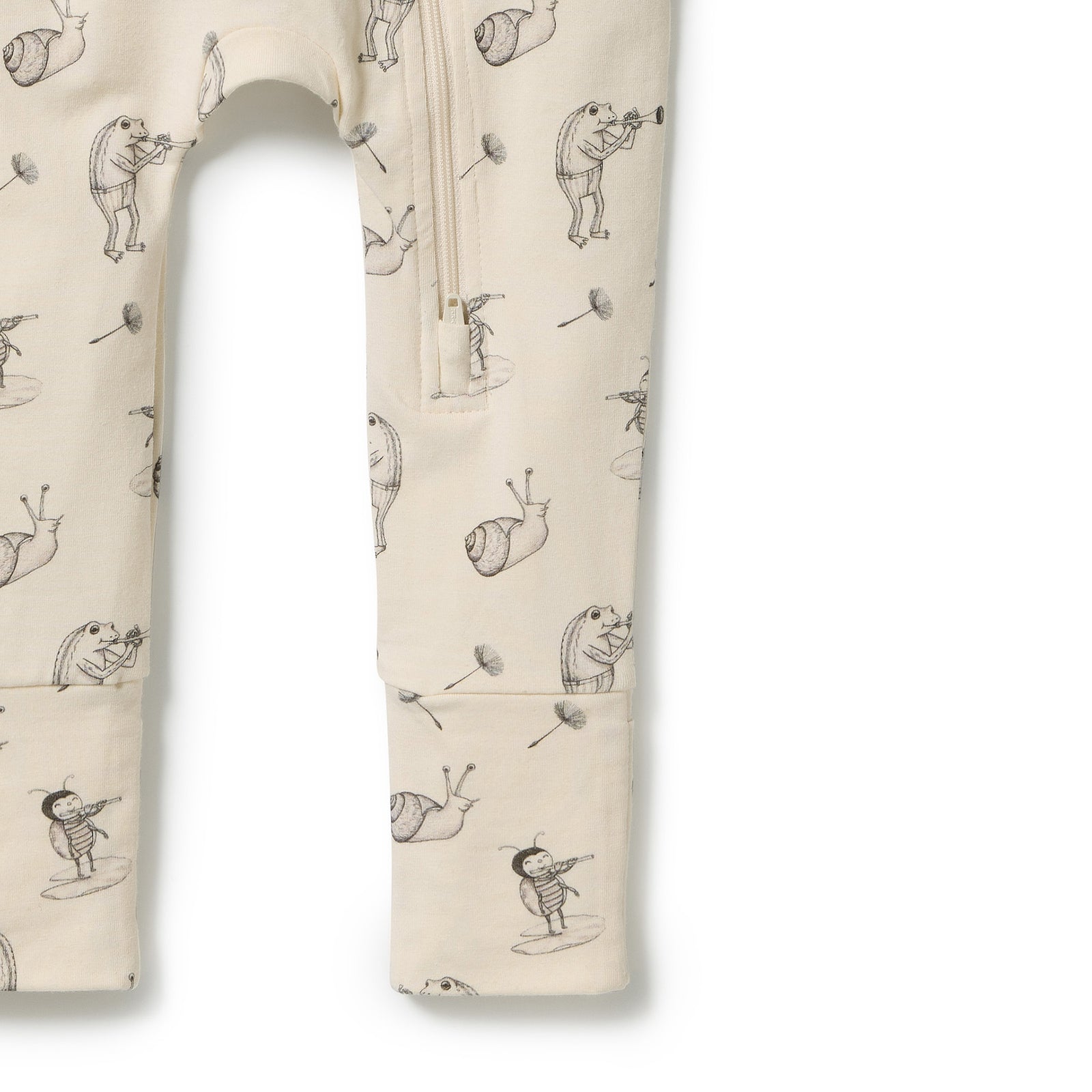 Whispering Willows Organic Zipsuit with Feet