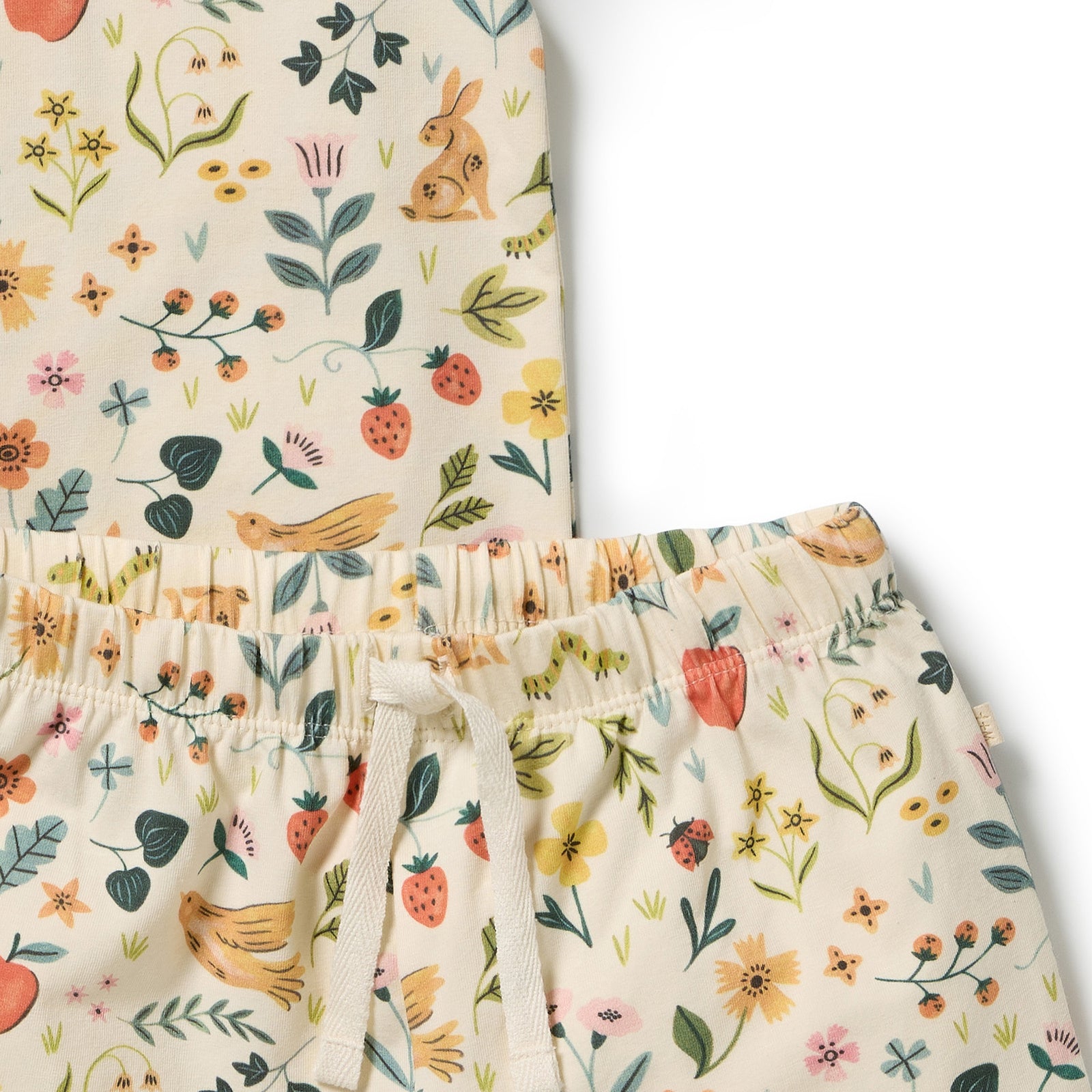Summer Garden Organic Short Sleeved Pyjamas