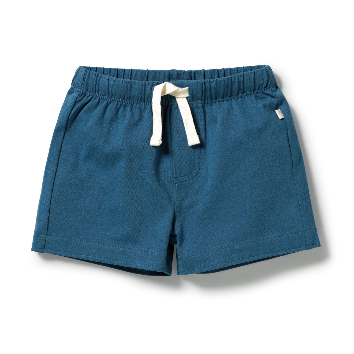 Bright Blue Organic Tie Front Short