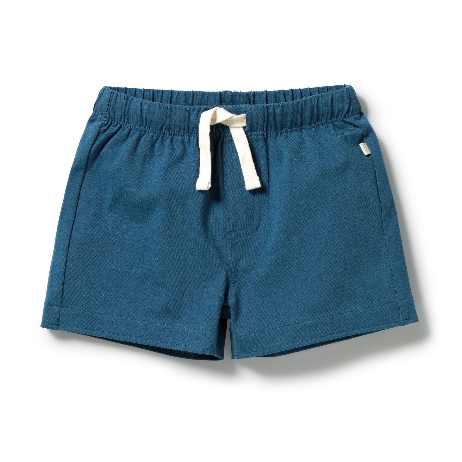 Bright Blue Organic Tie Front Short
