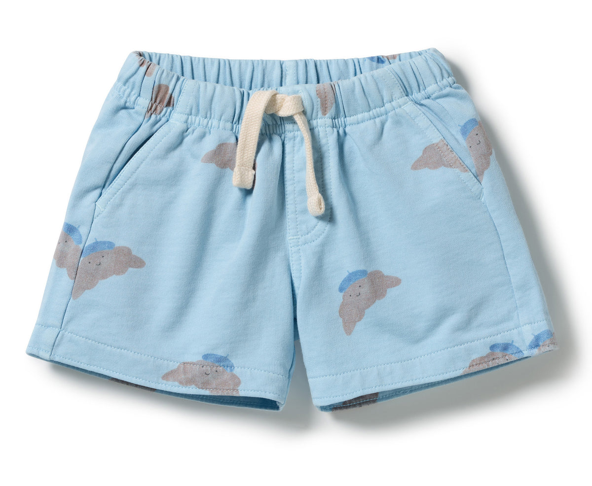 Little Croissant Organic Garment Dyed Sweat Long Short