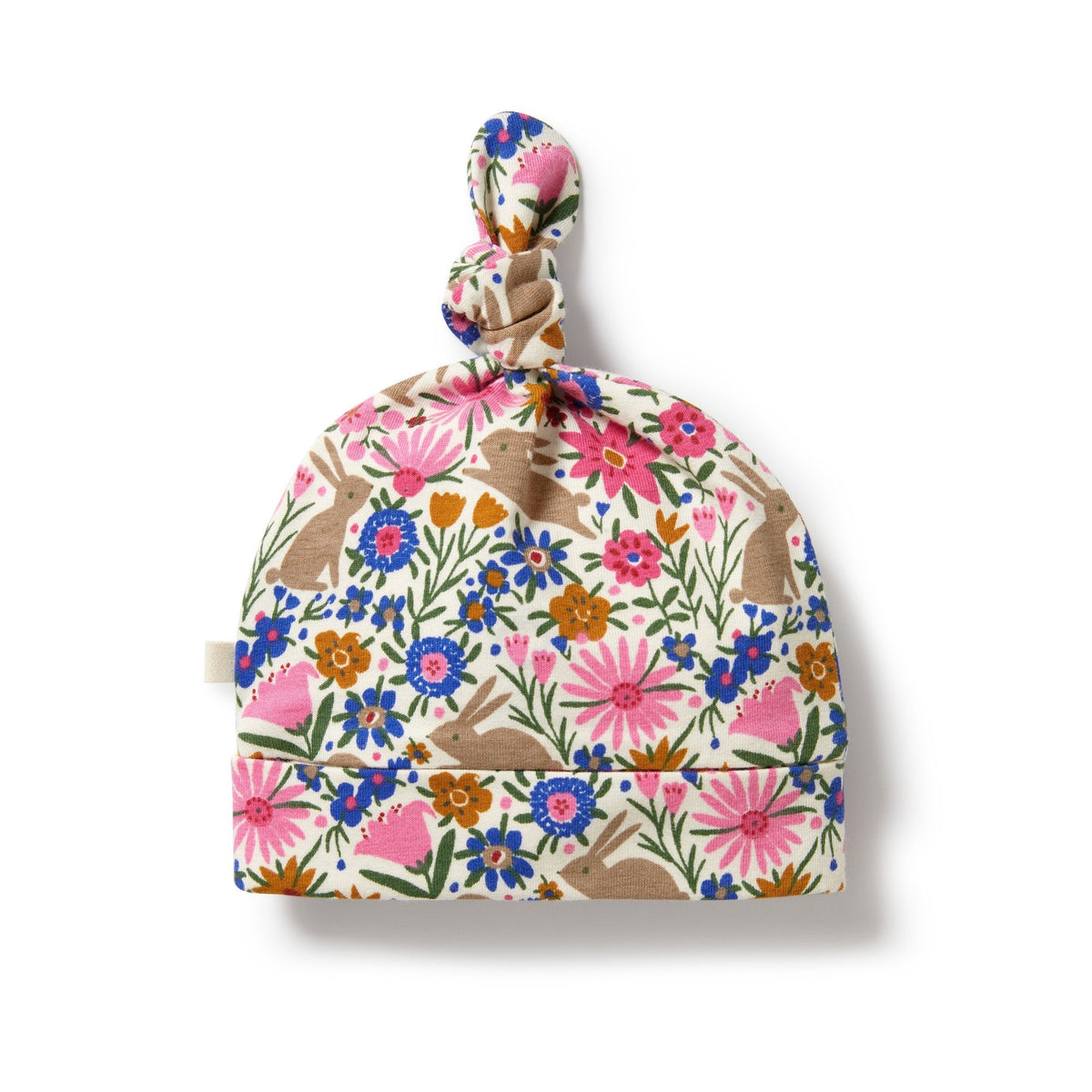 Bunny Hop Organic Knot Hat