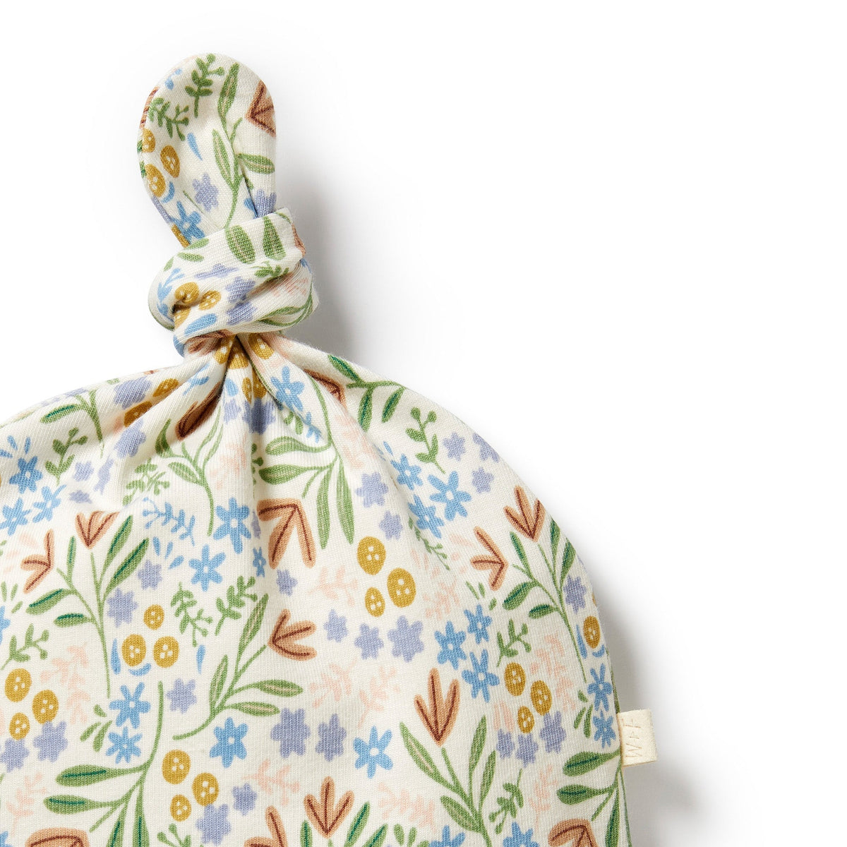 Tinker Floral Organic Knot Hat